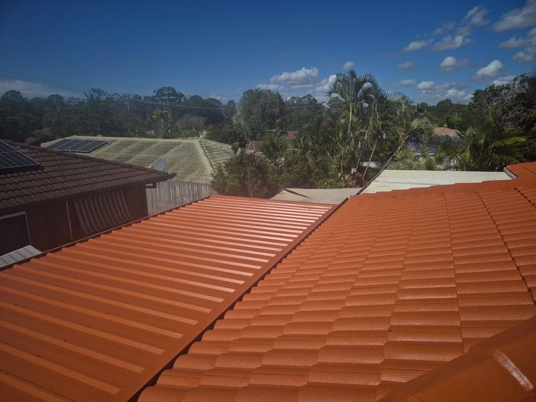 Roof painting and restoration 1 by Rayzar's Painting in North Brisbane and Sunshine Coast