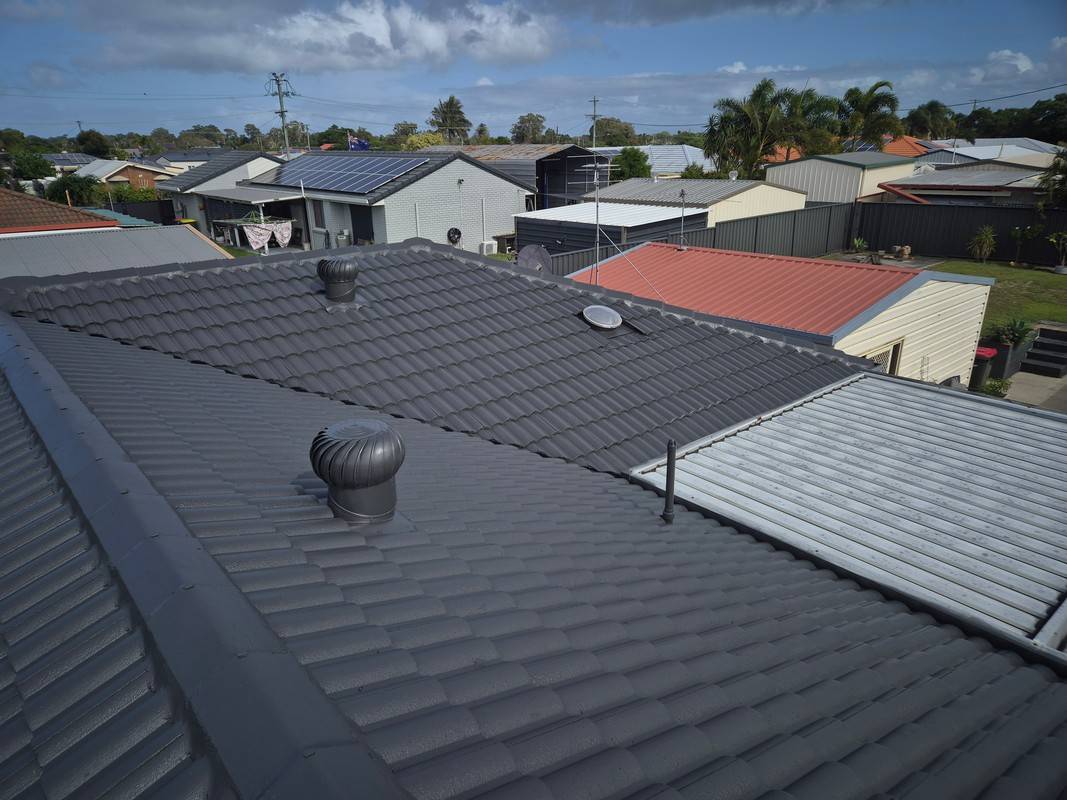 Roof painting and restoration 3 by Rayzar's Painting in North Brisbane and Sunshine Coast
