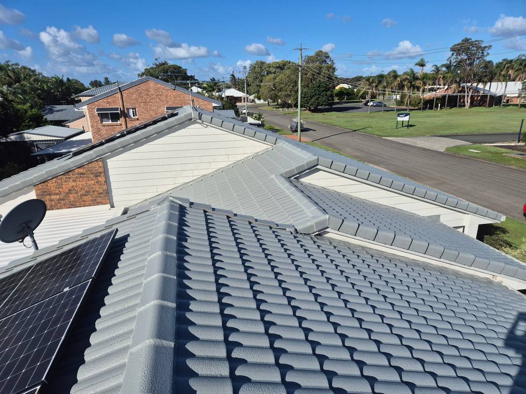 Roof painting and restoration 2 by Rayzar's Painting in North Brisbane and Sunshine Coast